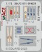SPACE 3D Detailset Meteor MK F8 Instrument panels and seatbelts (Airfix) 3DL72011