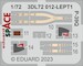 SPACE 3D Detailset P39Q Instrument panels and seatbelts  (Arma Hobby)  3DL72012