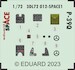 SPACE 3D Detailset P39Q Instrument panels and seatbelts (Arma Hobby) 3DL72012