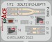 SPACE 3D Detailset P39Q Instrument panels and seatbelts (Arma Hobby) 3DL72012