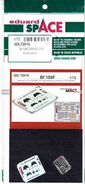 SPACE 3D Messerschmitt BF109F Instrument panels and seatbelts (Eduard) 3DL72018