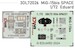 SPACE 3D Detailset Mikoyan MiG15Bis Fagot Instrument panels and seatbelts(Eduard) 3DL72026