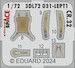 SPACE 3D Fiat CR.32 Instrument panels and seatbelts (Supermodell, Italeri)  3DL72031
