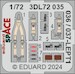 SPACE 3D Detailset P51D-5 Mustang Instrument panel and seatbelts (Eduard) 3DL72035