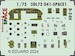 SPACE 3D Detailset B24H Liberator Instrument panels and seatbelts (Airfix) 3DL72041