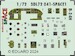 SPACE 3D Detailset B24H Liberator Instrument panels and seatbelts (Airfix) 3DL72041