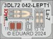 SPACE 3D Detailset Lavochkin LA7 Instrument panels and seatbelts (Eduard)  3DL72042