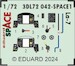 SPACE 3D Detailset Lavochkin LA7 Instrument panels and seatbelts (Eduard) 3DL72042