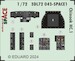 SPACE 3D Detailset Chinook HC1 Instrument panels and seatbelts (Airfix) 3DL72043