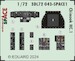 SPACE 3D Detailset Chinook HC1 Instrument panels and seatbelts (Airfix) 3DL72043