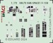 SPACE 3D Detailset F15D Eagle Instrument panels and seatbelts (Fine Molds) 3DL72048