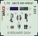 SPACE 3D Detailset F35C Lightning II Instrument panels and seatbelts (Italeri) 3DL72049