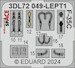 SPACE 3D Detailset F35C Lightning II Instrument panels and seatbelts (Italeri)  3DL72049