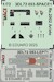 SPACE 3D Detailset Reggiane Re2002 Ariete Instrument panels and seatbelts (Italeri) 3DL72053