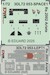 SPACE 3D Detailset Reggiane Re2002 Ariete Instrument panels and seatbelts (Italeri) 3DL72053