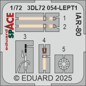 SPACE 3D Detailset IAR80- Instrument panels and seatbelts (IBG) 3DL72054