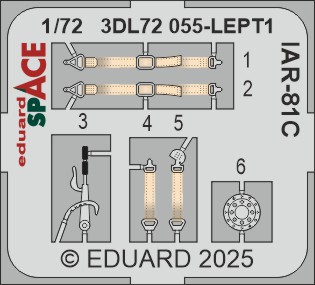 SPACE 3D Detailset IAR81C Instrument panels and seatbelts (IBG) 3DL72055