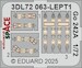 SPACE 3D Detailset Gotha Go242A  Instrument panel, seat cussions and seatbelts (IBG)  3DL72063
