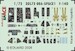 SPACE 3D Detailset F14D Tomcat Instrument panels and seatbelts (Tamiya) 3DL72086
