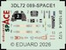 SPACE 3D Detailset Messerschmitt Bf109K-4 Instrument panels and Seatbelts (Eduard) 3DL72089