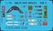 SPACE 3D Detailset Grumman F4F-3 Wildcat Instrument panels and Seatbelts (Arma Hobby) 3DL72095