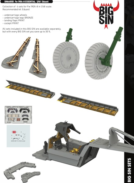Focke Wulf FW190A-8 essential (Eduard) BIG SIN648101