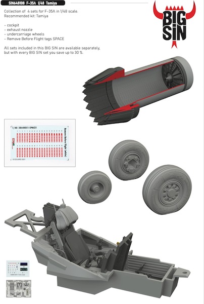 F35A Detail set (Tamiya)  BIG SIN648108