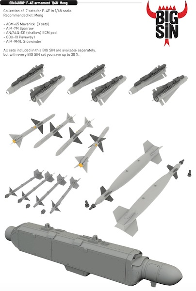 F4E Phantom Armament set BIG SIN648109