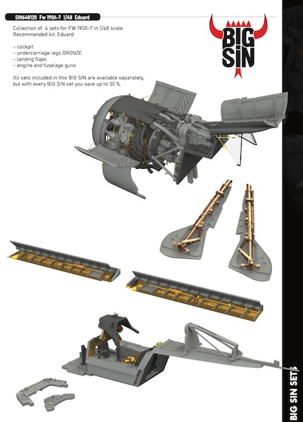 Focke Wulf FW190A-7 set (Eduard) BIG SIN648120
