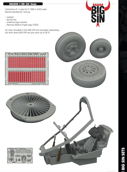 F35B Detail set (Tamiya) BIG SIN648130