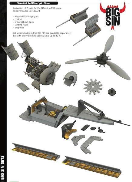 Focke Wulf FW190A-6 set (Eduard)  BIG SIN648140