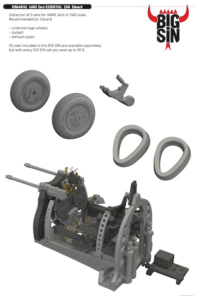 A6M3 Zero Essential set (Eduard)  BIG SIN648142