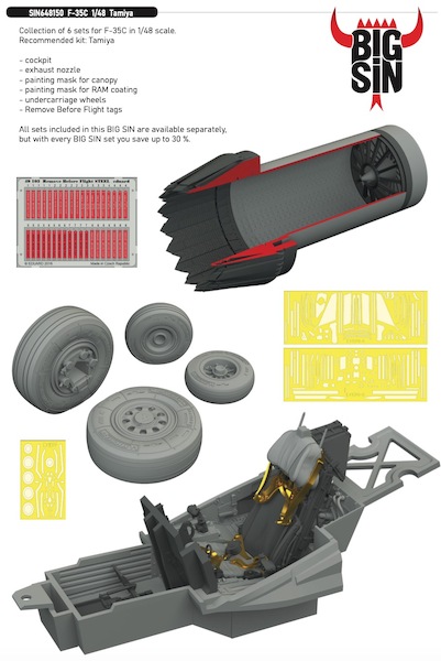 F35C Lightning II set (Tamiya)  BIG SIN648150