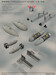 P51D Mustang Armament and fuel tanks (Airfix) sin4846