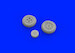 Hawker Tempest MKV  Essential set with late wheels (Eduard)  BIG SIN64856