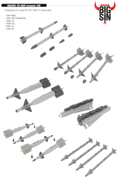 F/A18E/F Super Hornet Armament  BIG SIN64892