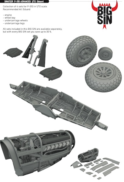 P51D Mustang Advanced Set (Eduard) BIG SIN67229