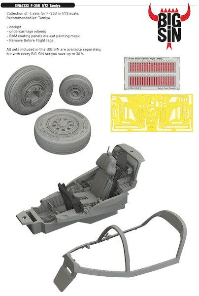 F35B Lightning set (Tamiya) BIG SIN67233