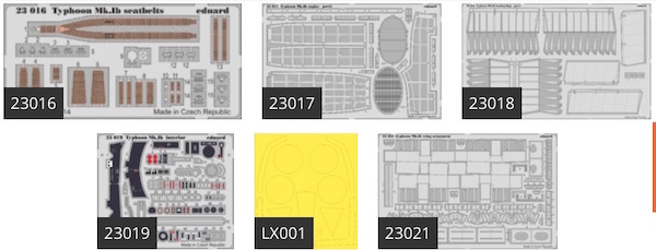 Detailset Hawker Typhoon MK1b Cardoor (Airfix)  BIG2402