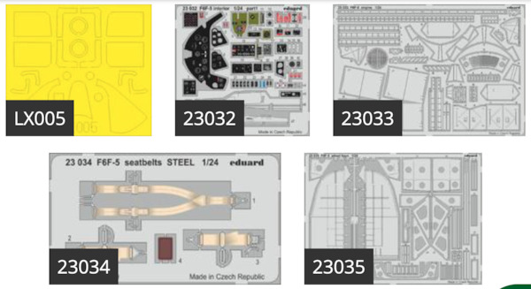 Detailset F6F-5 Hellcat (Airfix) BIG2404