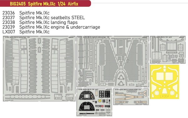 Detailset Supermarine Spitfire MkIXc (Airfix)  BIG2405