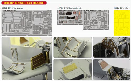 Detailset Messerschmitt BF109E-4 (Dragon/Cyberhobby)  BIG3307