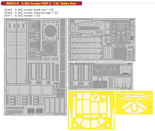 Detailset Douglas A26C Invader Part 2 (Hobby Boss)  BIG33131