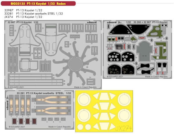 Detailset Boeing PT13 Kaydet (ICM)  BIG33135