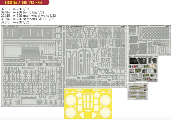 Detailset A20G Havoc (Hong Kong Models) BIG33156