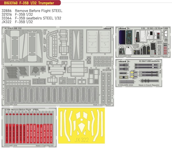 Detailset F35B Lightning II (Trumpeter) BIG33160