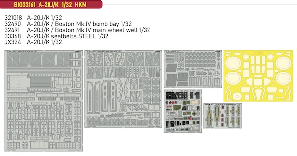 Detailset A20J/K Havoc (Hong Kong Models) BIG33161