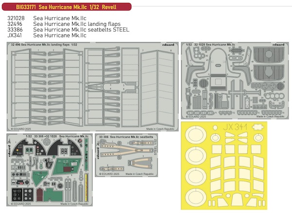 Detailset Sea Hurricane MKIIc (Revell)  BIG33171