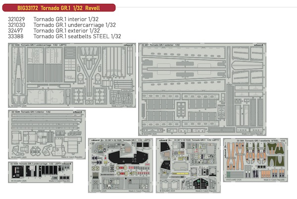Detailset Tornado GR1 (Revell)  BIG33172