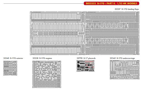 Detailset Boeing B17G Flying Fortress Part 2 (HK Models) BIG3333